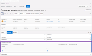 Nouvelle section factures client